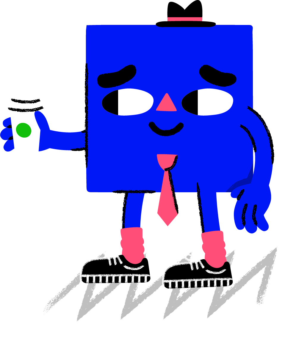 character-holding-mug